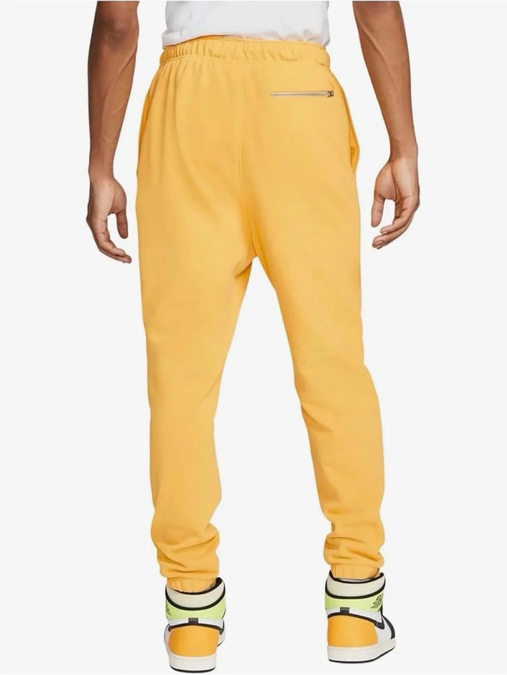 Jordan Men’s Yellow Drawstring Fleece Joggers
